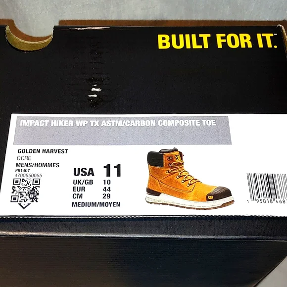 CATERPILLAR Men Work Shoes Impact Hiker Waterproof Composite Toe P91407 CATERPILLAR Men Work Shoes Impact Hiker Waterproof Composite  main image 4